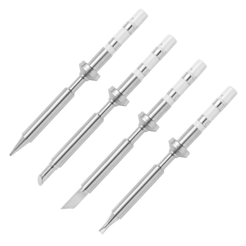 FEITA Mini Pencil Soldering Iron Tips Replacement for Pinecil Micro Soldering Iron, PTS200/TS100 Portable Solder Pen Tool Soldering Accessories (ST-B2/C4/K/D24 4Pcs) Wide Joint 4Pcs
