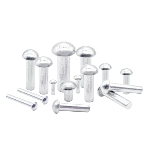 450Pcs M3 M4 M5 M6 Aluminum Brazier Head Rivets 10mm 12mm 14mm 20mm 25mm