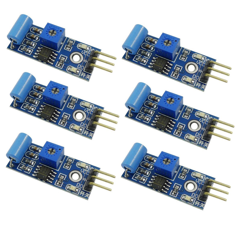 [Australia - AusPower] - 6PCS SW-420 Alarm Motion Sensor Module Vibration Switch for Arduino 
