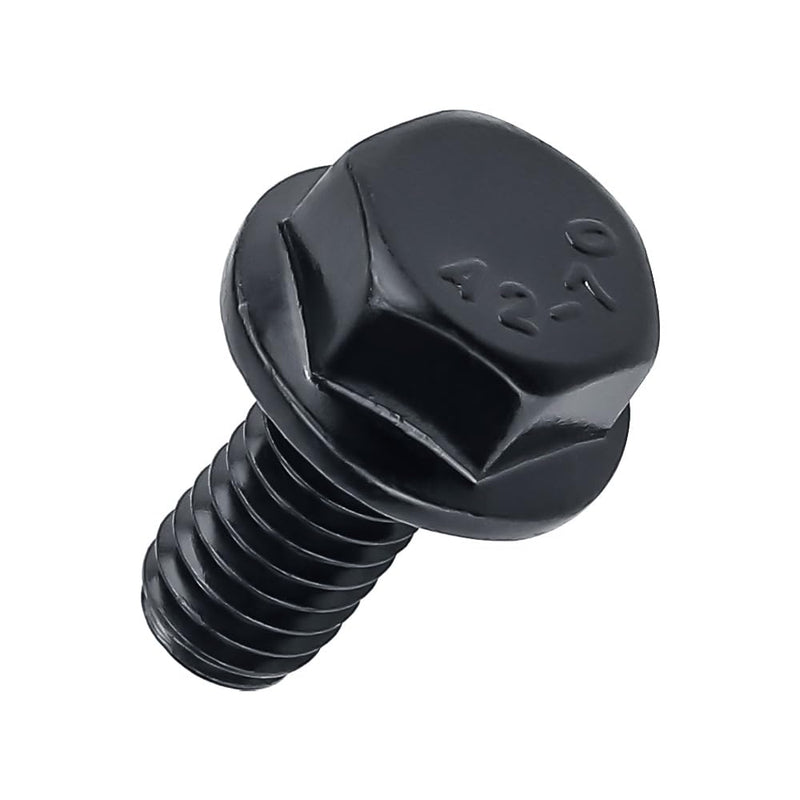 [Australia - AusPower] - 3/8-16 x 3/4" Flanged Hex Bolts (10 pcs), 18-8 (304) Stainless Steel, External Hex Drive, Hexagon Head Bolts Screws with Flange Washer, Fayeploo 3/8-16 x 3/4 Black 