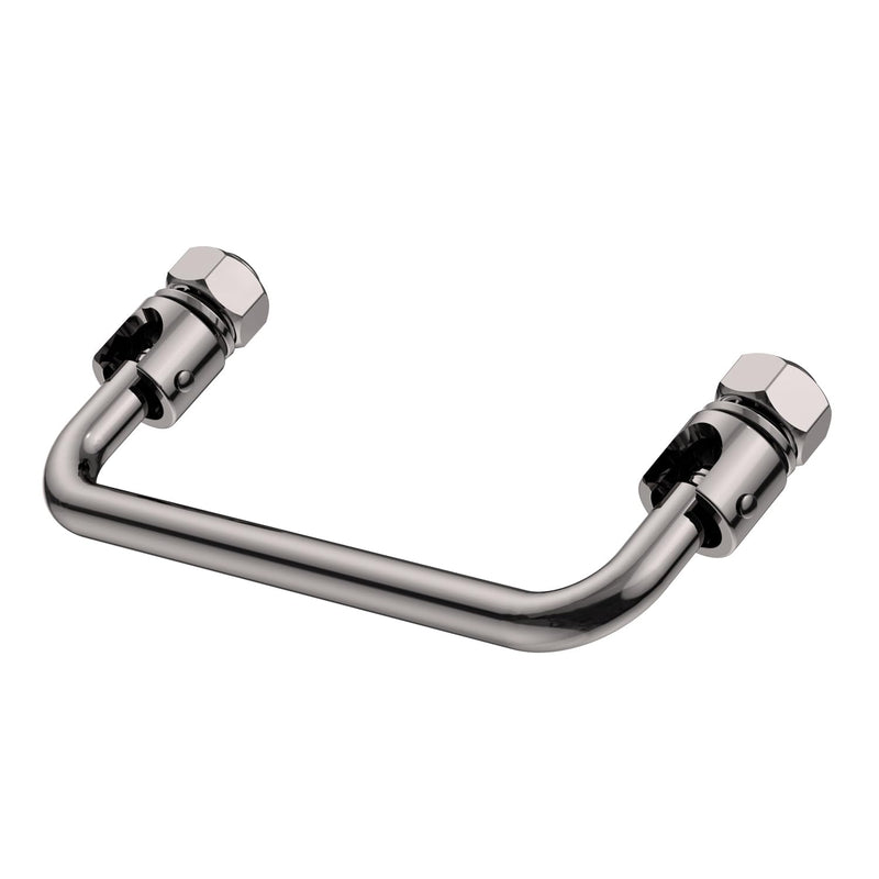 [Australia - AusPower] - 304 Stainless Steel Folding Pull Handle, U-Shape Folding Metal Cabinet Handles Toolbox Handle,Hole Distance: 3.5Inch Center to Center 3.5in 