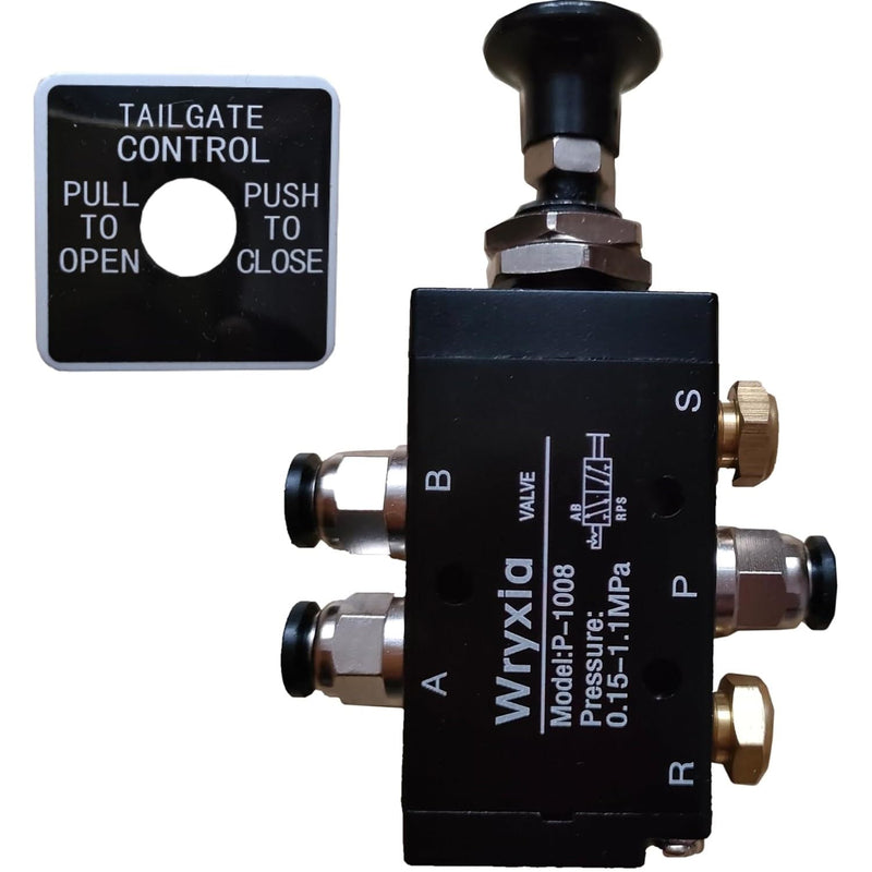 [Australia - AusPower] - Air Valve Push-Pull 4 Way 2 Position Manual Dump Truck Tailgate Valve BAV010 Classic 