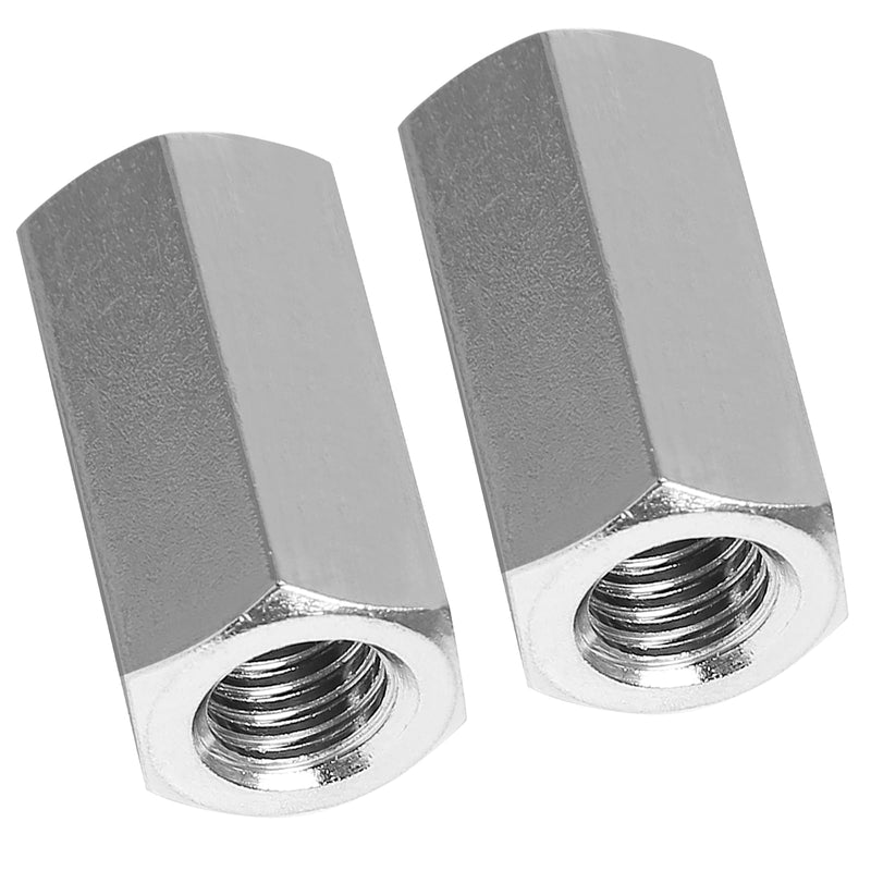 [Australia - AusPower] - 2 Pcs M8 x 1.25 Pitch 25mm Length Hex Coupling Nut, 13mm Width Stainless Steel Nuts Connector Nut, Rod Coupling Nuts Hexagon Nut Threaded Coupling Nut Replacement (Metric) M8x25x1.25 2 