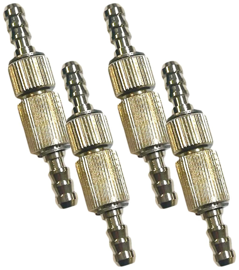 [Australia - AusPower] - Sphygmomanometer Manual Blood Pressure Screw Connector Set for Tubing, Male and Female (Pack of 4) Pack of 4 