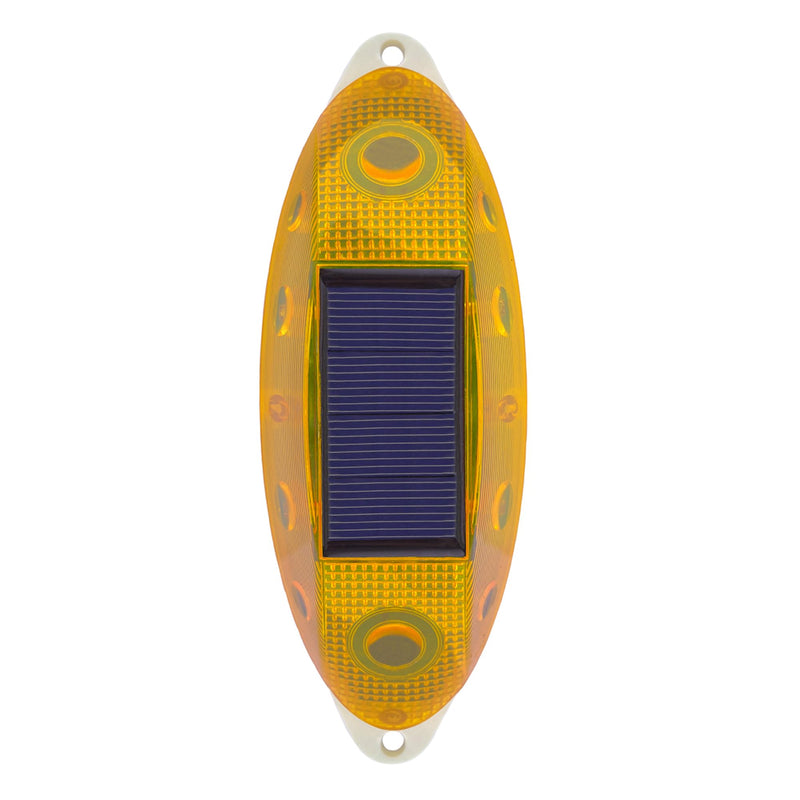 [Australia - AusPower] - Solar Strobe Warning Light,Small Solar Safety Warning Light 360 Degree & Outdoor Waterproof,Traffic Pavement Bright LED Lights for Construction Site,Traffic,Dock,Marine,Stop Sign (Yelloe 1 Pack) Yellow 1 Pack 