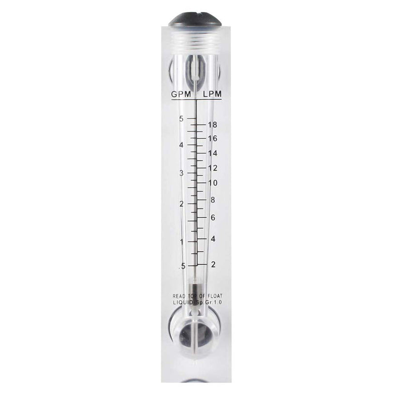 [Australia - AusPower] - Water Flow Meter Panel Mount Type Flowmeter M-15 0.5-5GPM 2-18LPM Water Flow Meter Panel Mount 