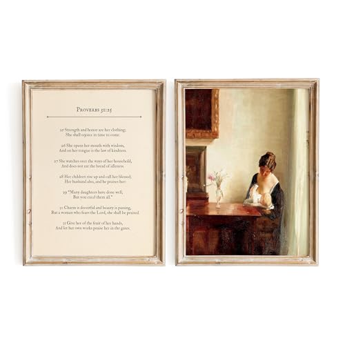 Motherhood Scripture Wall Art Gift Set, Mother's Day Gifts, Christian Gifts for Mom, Christian Gifts for Women Faith, Christian Home Decor, Christian Wall Art ((8"x10" UNFRAMED), Maternal Grace) (8"x10" UNFRAMED)