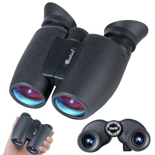 15x30 Binoculars for Adults High Power, Compact HD Waterproof Binoculars Binoculars (Bare)