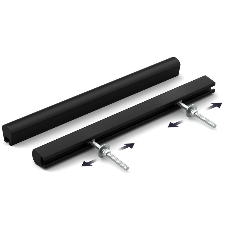 Goldenwarm 5 Pack Adjustable Drawer Pulls Black Cabinet Handles for Kitchen Hardware 2" to 8"(51-224 mm) Hole Distance 2 in to 8-13/16 in (51-224mm)