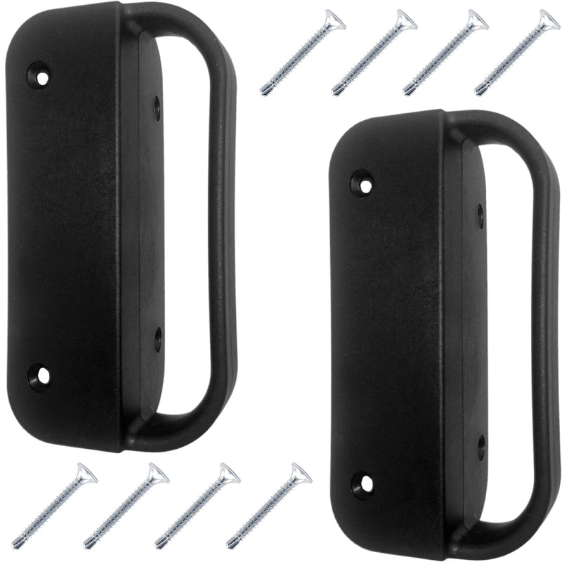 Jake Sales Universal Nylon GATE Handle -Black: Pull Works with Wood, Metal, or Vinyl Gates. (2 Pack) Black Nylon Gate Handle (2 PACK)