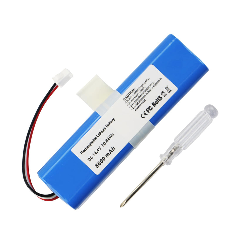 [Australia - AusPower] - MULS 5600mAh Replacement Battery for Laresar L6 Pro, Ultenic T10 Pro T10 Elite, Viomi S9, HONITURE Q6 Pro Q6 Se, Lydsto R1, Philips FC8972, Haier TAB-T530S, Zoozee Z50 Robot Vacuum Cleaner 14.4V 