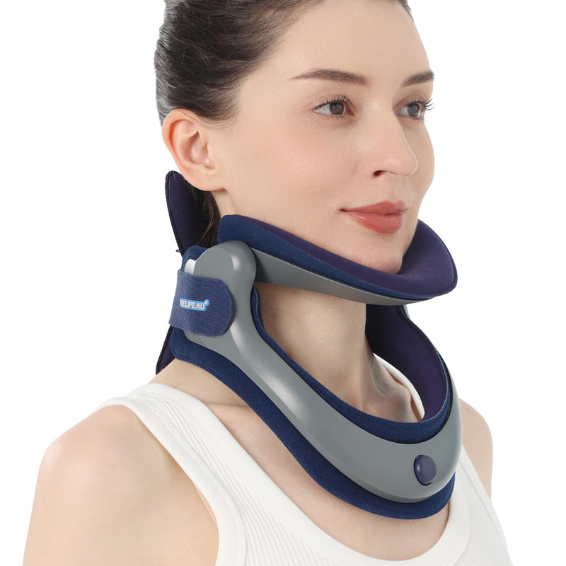 [Australia - AusPower] - Velpeau Cervical Neck Traction Device, Adjustable Neck Support Brace for Men Women, Neck Stretcher for Pain and Decompression Relief, Posture Corrector?Angle Version? Angle Version 