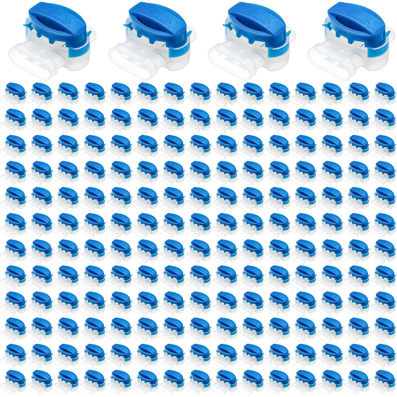 TOODOO 180 Pieces 3 Way Wire Connectors Locks Electrical IDC 314-box Wire Self-Stripping Pigtail Connectors for 22-14 AWG Cables Robotic Lawn Mowers Irrigation Application