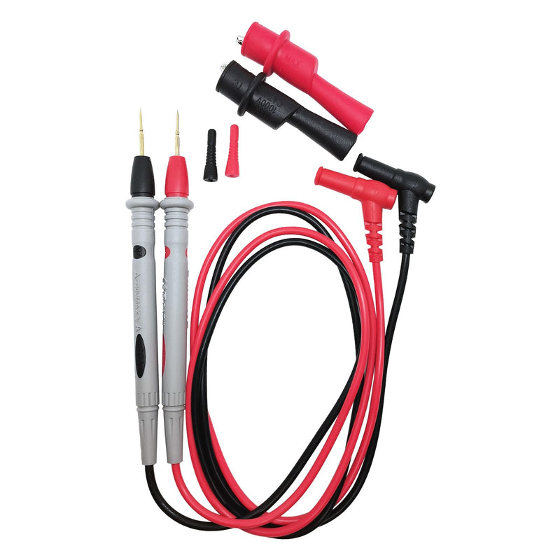 [Australia - AusPower] - 2 Sets 1000V 20A Multimeter Leads, Soft Silicone Electrician Test Leads Kit, Test Leads for Multi-Meter Tester Wire Tips 