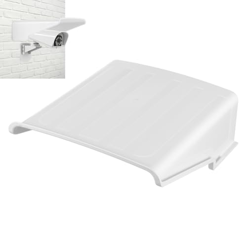 Homsfou Universal Outdoor Camera Rain Cover 10.62X10.43X3.74In Weatherproof Security Camera Protector with Sun Shade and Installation Kit