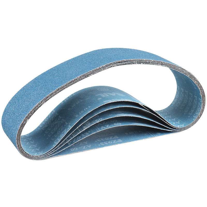 [Australia - AusPower] - Belt Sander Paper, 4 x 36 Inch Sanding Belts, Zirconia Metal Sandpaper Belt, 5Pcs Sander Belts 60#, Belt Sander Sandpaper for Metal, Wood, Cars, Furniture, Stainless Steel 60 Grits （5PCS） 
