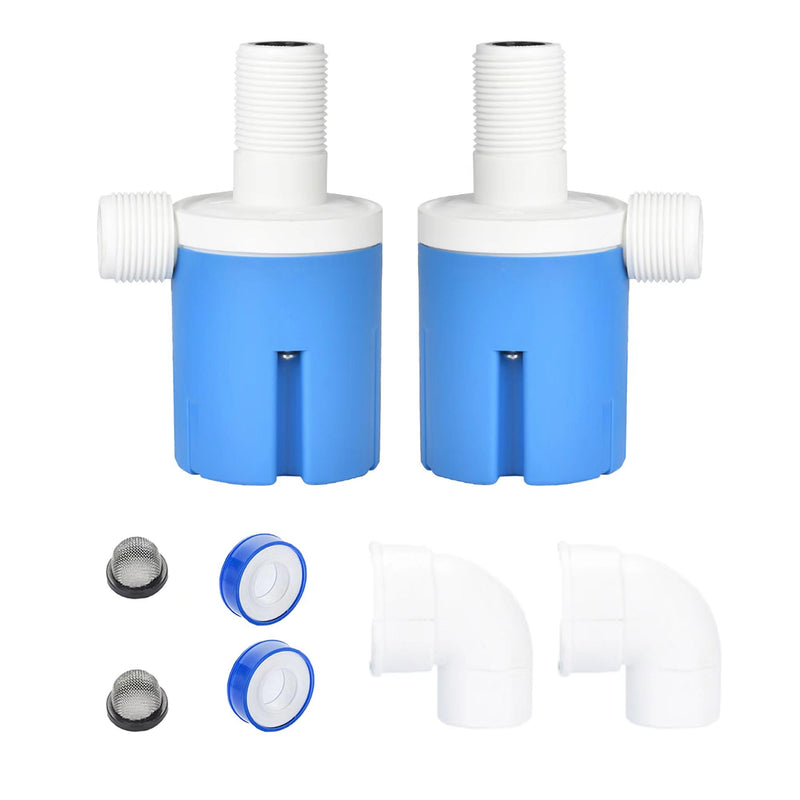 [Australia - AusPower] - Automatic Water Level Control Valve Inside Type,side Inner Water Automatic Float Valve Water Level Control Valve Uesd for Water Tank, Solar Energy, Auto Pot, Aquarium 2PCS (1/2'' Top Inner) 1/2'' Top Inner 