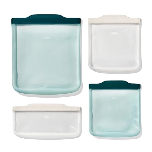 OXO Good Grips Silicone Reusable Bags - 4 Piece Starter Set