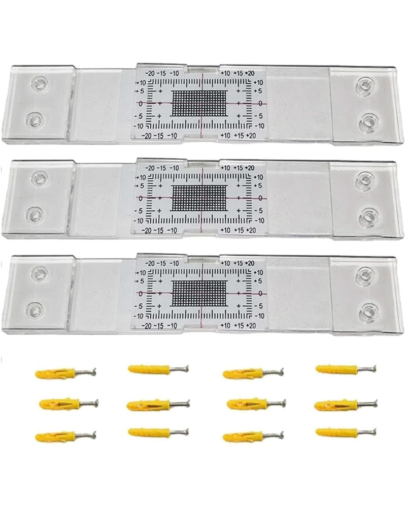 3 Sets Manual Masonry Crack Measuring Device Monitor Crack Monitor for Measuring and Recording Lesions and Cracks in Flat Masonry Surfaces