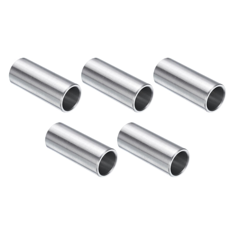 [Australia - AusPower] - uxcell 5pcs Stainless Steel Spacer 1/2" Bore x 5/8" OD x 1-1/2" Length Screw Standoff Bushing Plain Finish Round Metal Spacer for 1/2 Screws Bolts and Rods 1/2" x 5/8" x 1-1/2" 