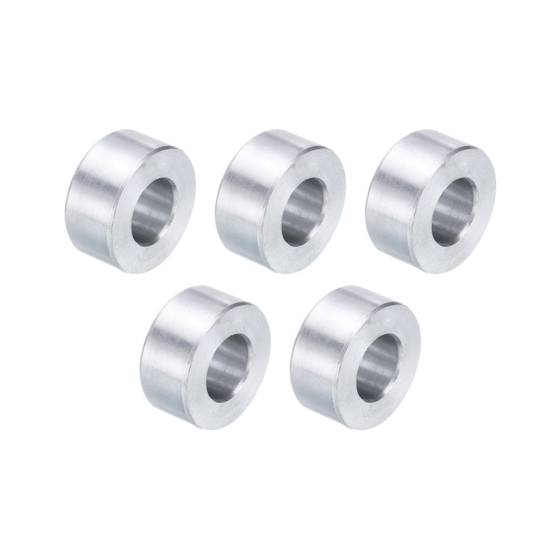 [Australia - AusPower] - uxcell 5pcs Aluminum Spacer 3/8" Bore x 3/4" OD x 1/4" Length Screw Standoff Bushing Plain Finish Round Metal Spacer for 3/8 ID Screws Bolts and Rods 3/8" x 3/4" x 1/4" Silver Tone 