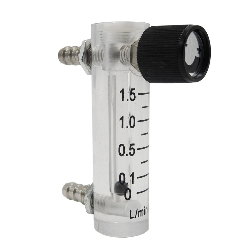 [Australia - AusPower] - Oxygen Flow Meter 0.1-1.5LPM Flowmeter for Fluid Filtration System Oxygen Air Flowmeter Gas Regulator Acylic Flow Meter with Control Valve for Oxygen/Air/Gas 