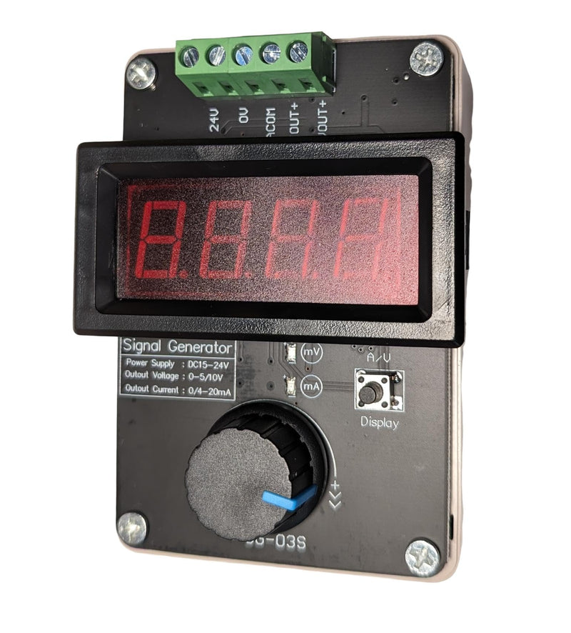 [Australia - AusPower] - DC 15–24V Adjustable Signal Generator Calibrator — 0–5V/0–10V, 0–20mA/4–20mA Analog Signal Simulator for Level sensors, Flow Detectors and Pressure switches VFD PLC 