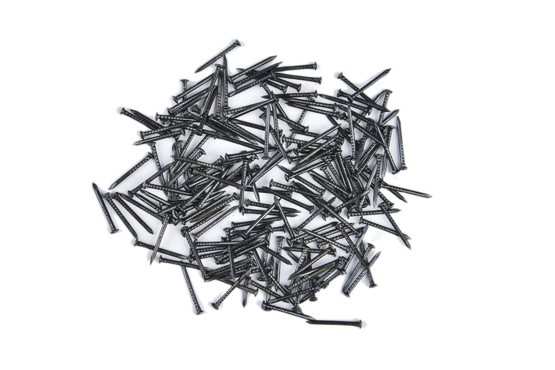 [Australia - AusPower] - 1 inch (25mm) Length Hardened High Carbon Steel Point Tip Wall Masonry Concrete Black Nails (100 pcs.) 