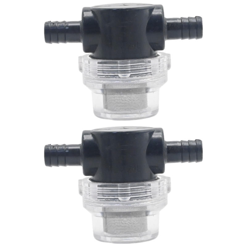 [Australia - AusPower] - 1/2 Inches Water Pump Strainer 2PCS for 12V DC 80 PSI Camper Marine Boat Lawn, 80 Mesh Filter 