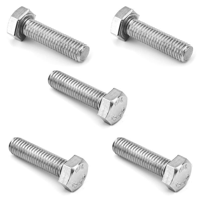 [Australia - AusPower] - 16PCS M6 Hex Bolts M6x40mm Hex Head Bolts Stainless Steel 304 M6-1.0 Hex Bolt Fully Threaded Hex Tap Bolts Metric Hexagon Head Screw Machine Bolts Right Hand External Hex Drive M6*40mm 