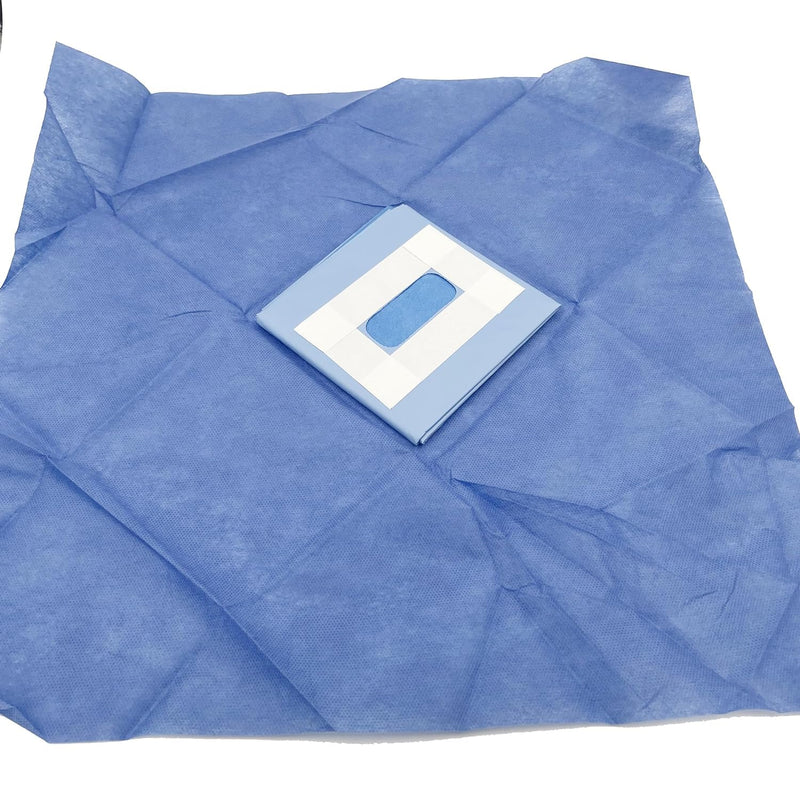 [Australia - AusPower] - Sterile Disposable Vet Adhesive Fenestrated Surgical Drape Spay/Neuter Surgery Use 24"x24" (5) 5 