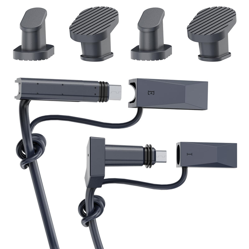 [Australia - AusPower] - Starlink Cable End Caps, Starlink Mount Anti-Slip Pad, Starlink Accessories with Starlink Cable Protection Caps*2 and 4pcs Starlink Mount Anti-Slip Pad, Starlink Mounting Kit Starlink Cable Protection 