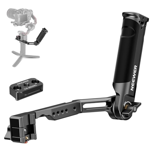 NEEWER RS4 RS3 Adjustable Gimbal Sling Handle Grip with NATO Rail, Compatible with DJI RS4 RS4Pro RS3 RS3Pro RS3Mini RS2 RSC2 Ronin-S Ronin-SC for Low Angle Shot, Max Load 13.2lb, ST49 ST49 w NATO Rail