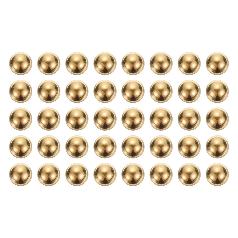 [Australia - AusPower] - uxcell 40pcs Precision Solid Brass Bearing Balls 10mm Industrial Brass Ball Spheres for Machinery, Automotive, and DIY 40 