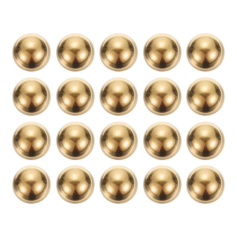 [Australia - AusPower] - uxcell 20pcs Precision Solid Brass Bearing Balls 8mm Industrial Brass Ball Spheres for Machinery, Automotive, and DIY 20 