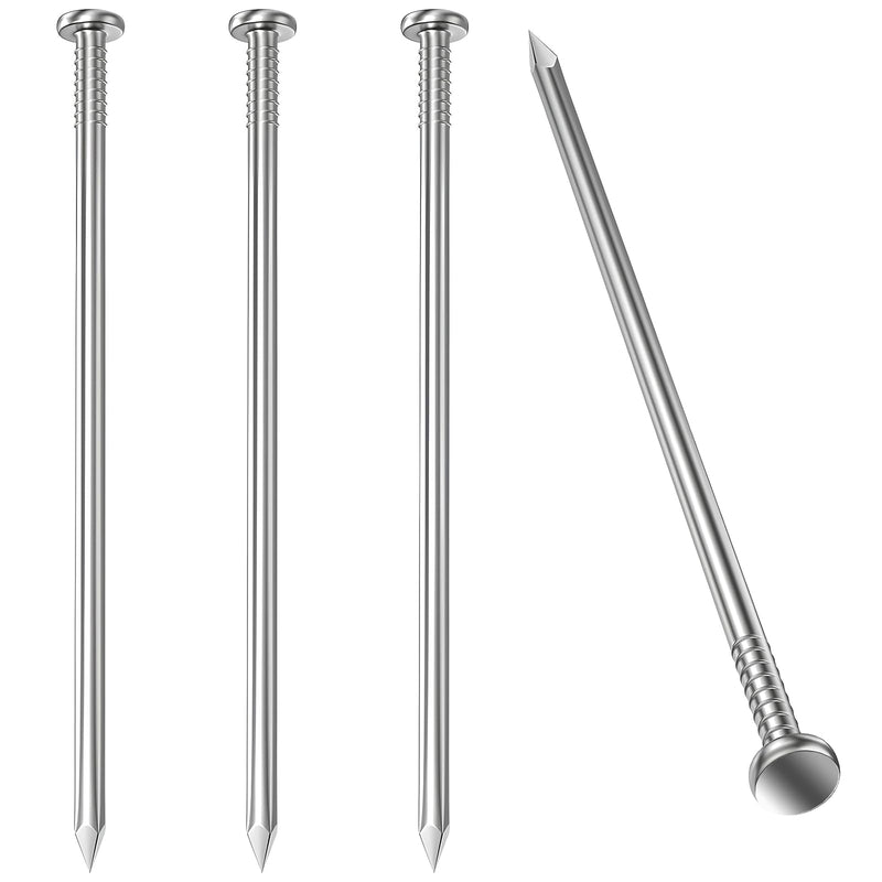 [Australia - AusPower] - 15PCS 6 in Hardware Nails, Wood Nails, Long Nails, Galvanized Concrete Wall Nail for Hanging Pictures and Woodworking, Cement Nails Suit for Drywall and Pine 6 In (15 Nails) 
