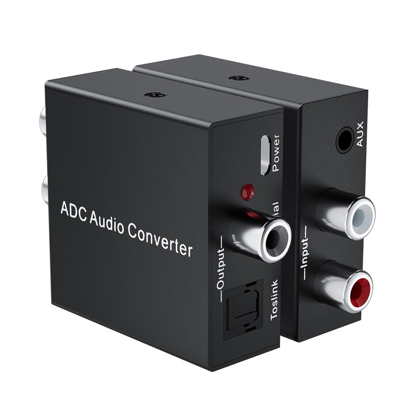 [Australia - AusPower] - Analog to Digital Audio Converter Fits for RCA to Optical Coaxial, R/L or 3.5mm Jack AUX to Digital Coaxial & Toslink SPDIF Audio Converter Adapter for PS4 Xbox HDTV DVD Amplifier Speaker Soundbar 