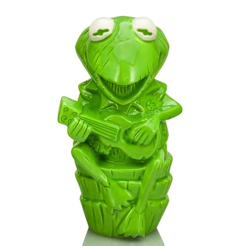 Geeki Tikis The Muppets Kermit the Frog Ceramic Mug | Party Cocktail Tumbler For Liquor and Beverages | Holds 16 Ounces