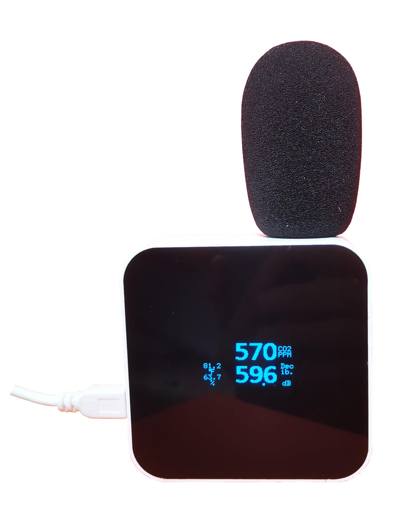 [Australia - AusPower] - Air Quality Monitor CO2 Monitor CO2 Detector Carbon Dioxide Detector, Decibel Monitor Sound Noise Meter 30-130dB Range, Applications for Home, Classroom, Office, Factory, Hotel, Restaurant 