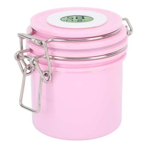 Shenruifa pink 250ml eyelash glue storage jar with thermometer and hygrometer for lash extension adhesive