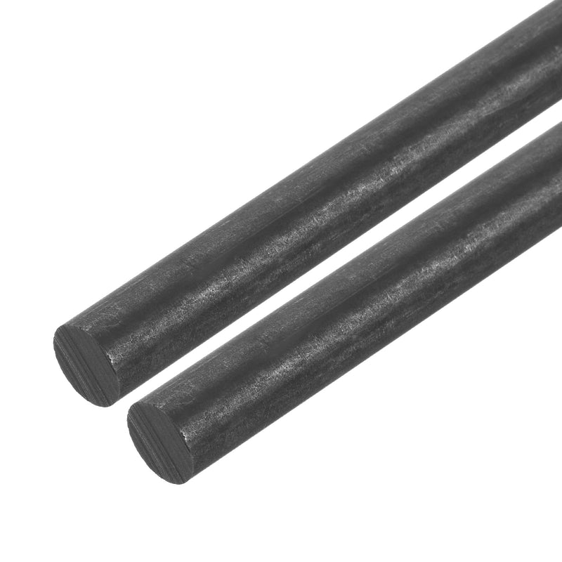 [Australia - AusPower] - MECCANIXITY Graphite Rod, Graphite Stirring Rod Cylinder Stick Carbon Rod 250x13mm Black for Electrode, Melting Casting, Crucibles, Pack of 2 