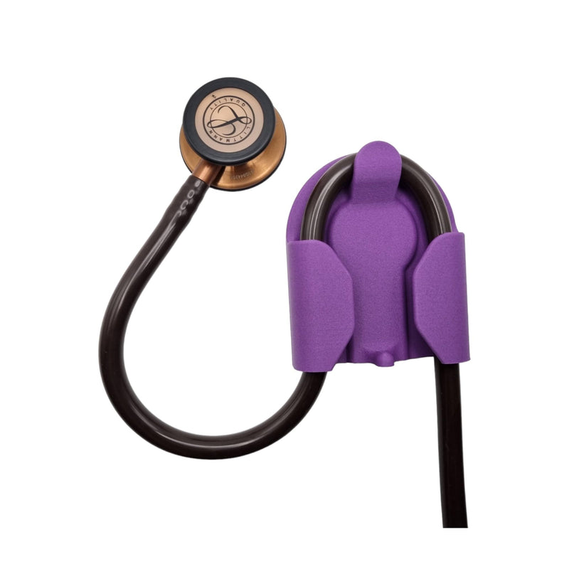 [Australia - AusPower] - Generic SIGHealth Stethecope Holder, Designed for Durability and Comfrot, Stethoscope Hip Holder for Waist Belt, for Physicians, Nurses, MAs, PAs, and Students. (Iris Purple) Iris Purple 