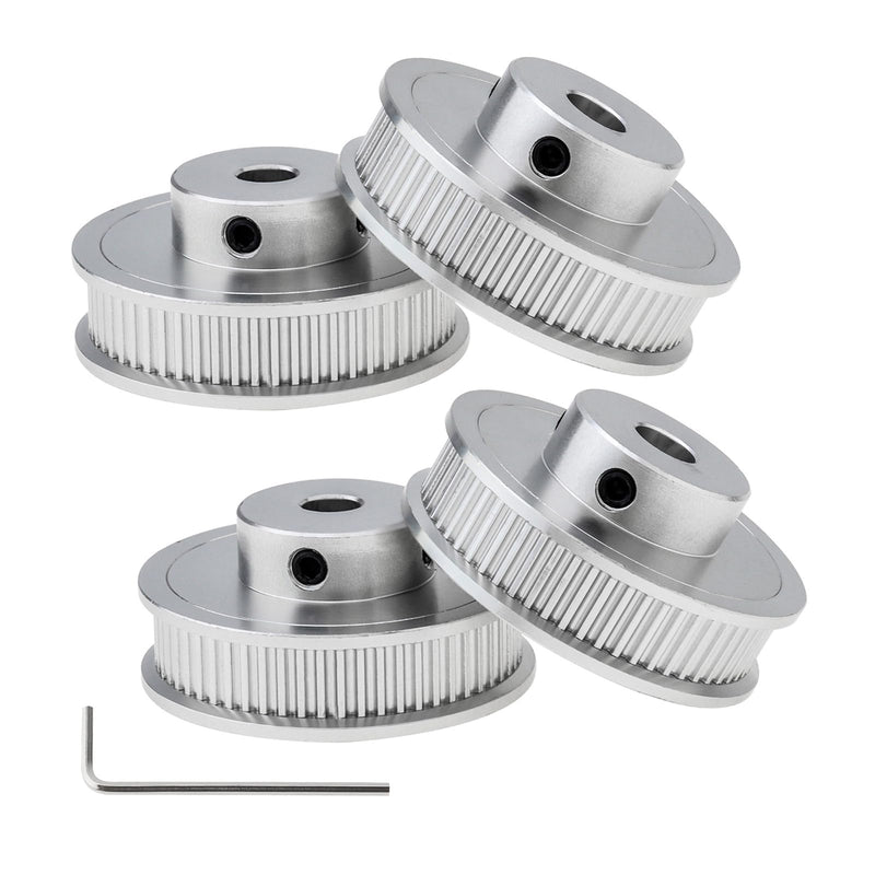 [Australia - AusPower] - GT2 Pulley 60 Teeth Bore 5mm Width 6mm Timing Belt Pulley for 3D Printer, CNC (4, 60T 5mm bore) 4 