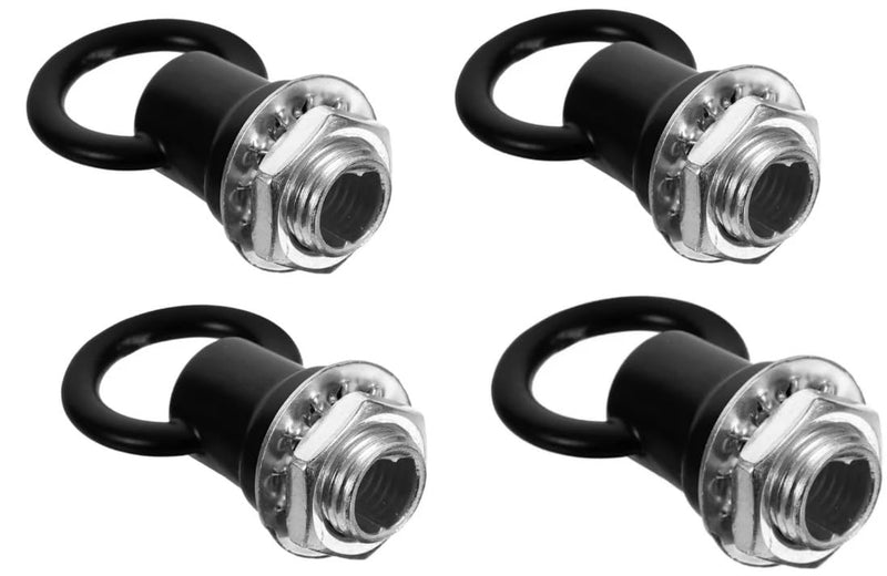 [Australia - AusPower] - 4 Set Black Light Fixture Hooks Ring Nuts Lifting Ring Nuts Eye Nuts Lamp Nuts M10 Thread Black Ring Hanging Light Ring Luminaire - Eye Nuts 