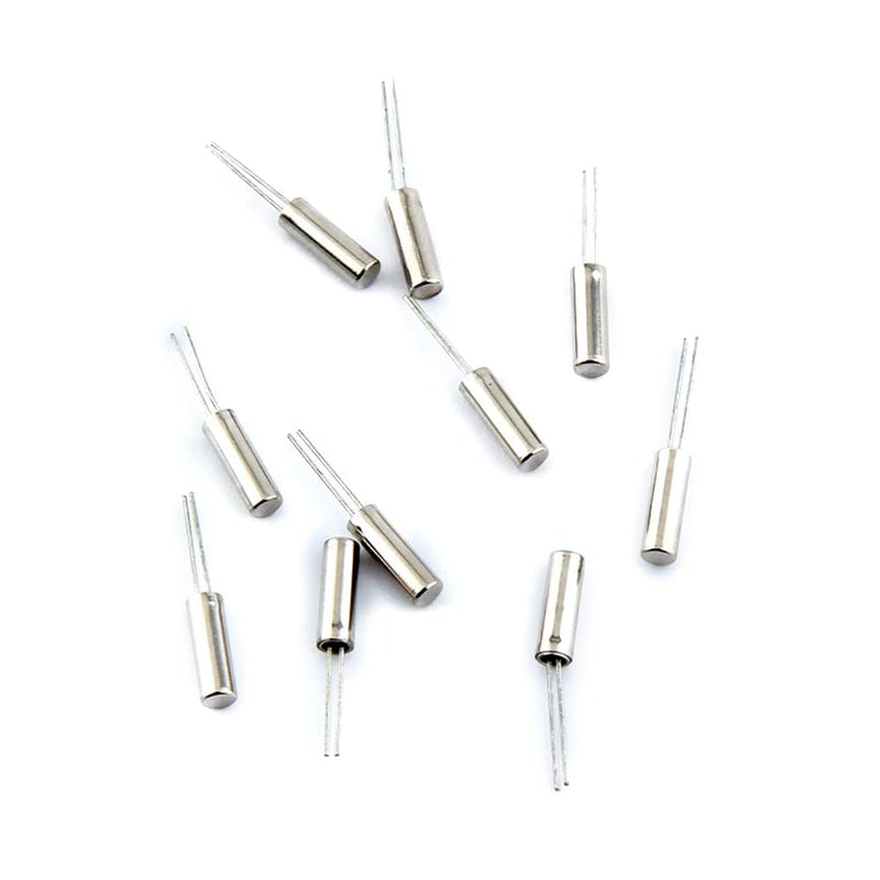 [Australia - AusPower] - 20Pcs Silver Clock Crystal (32768HZ) 32.768KHZ Crystal Oscillator Passive Components (3 * 8mm) 