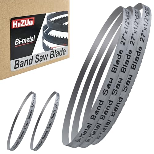 Hiizug 27-inch 18 TPI bandsaw blades, 5-pack, for DeWalt and Milwaukee portable band saws