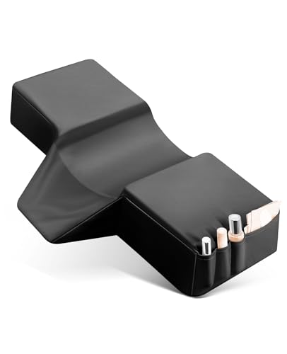 Black Onism Lash Pillow with memory foam neck support for eyelash extensions, providing comfortable cervical support.