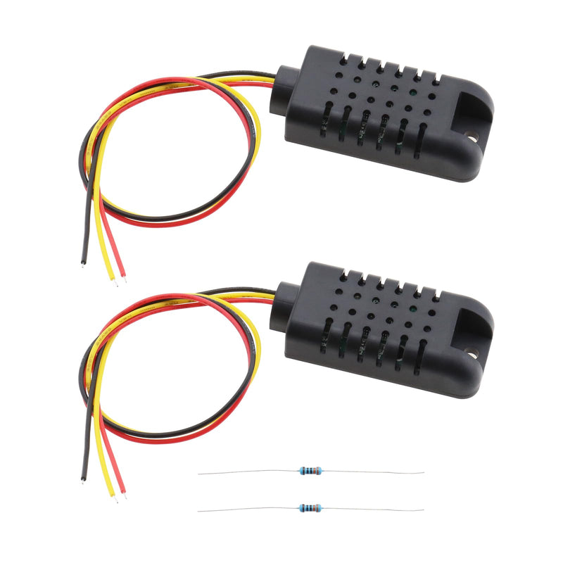 [Australia - AusPower] - SING F LTD 2Pcs DHT21 AM2301 AM2301A Capacitive Digital Temperature Humidity Sensor Module 3.3-5V DC for Humidity Regulator Testing Equipment 