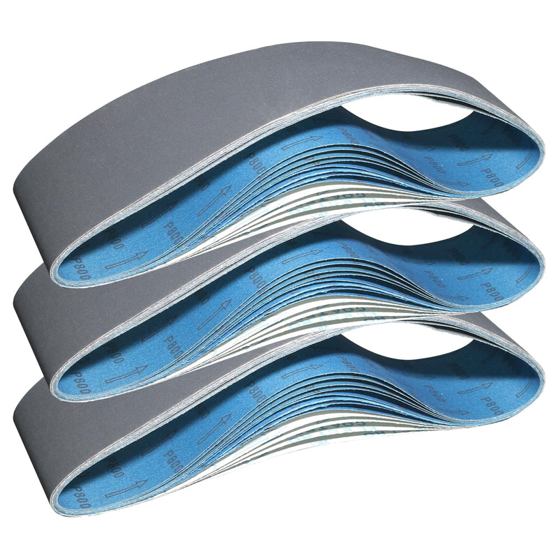 [Australia - AusPower] - 4 x 36 Inch Sanding Belts, Silicon Carbide Knife Sharpening Sanding Belt, 4 Pcs Each of 600, 800, 1000 Grits Sanding Belt for Belt Sander, 12 Pack 