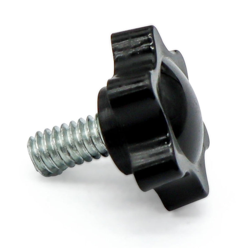 [Australia - AusPower] - Aiwaiufu 1/4"- 20 Threaded Knurled Thumb Nuts, Black Knobs Clamping Screws, Grip Knob Screw 10 Pieces 